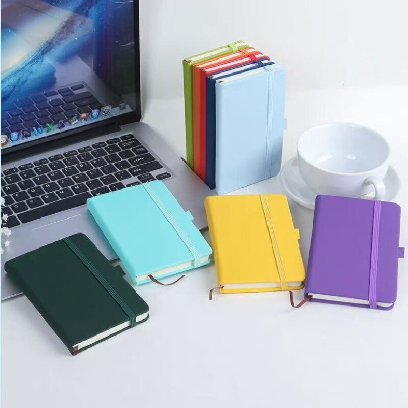 Egyedi logó A5 PU bőr rugalmas szalag üzleti notebook