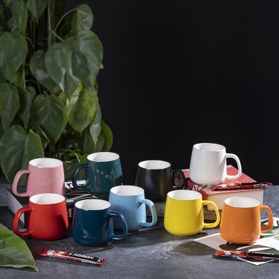 Nordic Minimalist Kerámia kávésbögre egyedi logóval 400 ml vízpohár