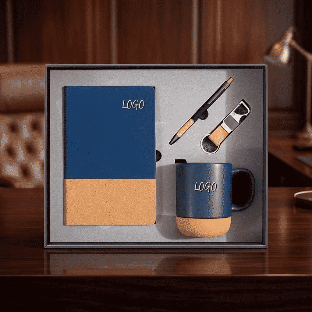 Prémium Cork Accent vállalati ajándékkészlet
