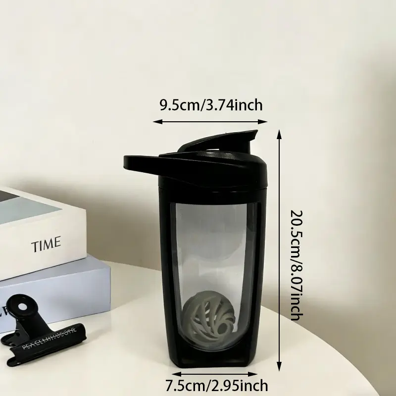Négyzet alakú duplafalú protein shaker palackok